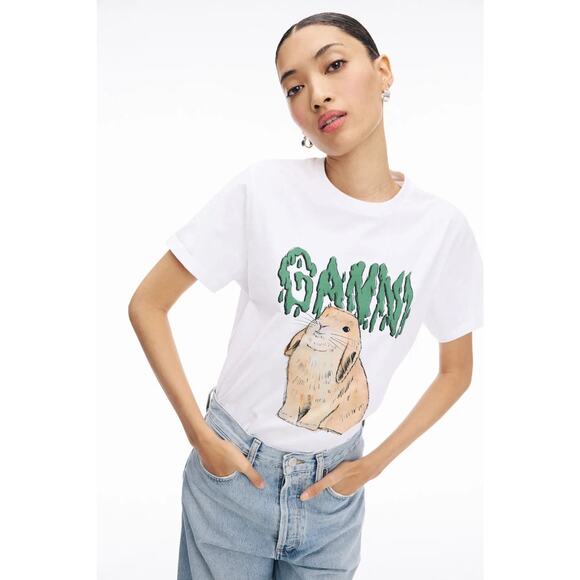 Ganni Tops - GANNI Bunny T-Shirt Size XL